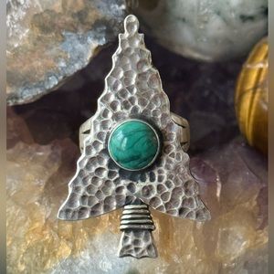 Turquoise arrow southwestern sterling silver ring